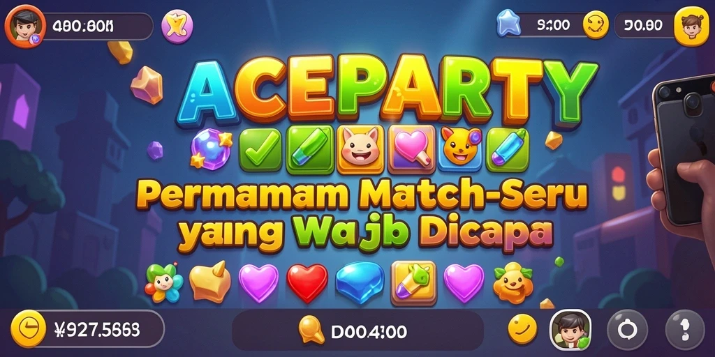 Tampilan gameplay ACEPARTY yang seru dan penuh warna.