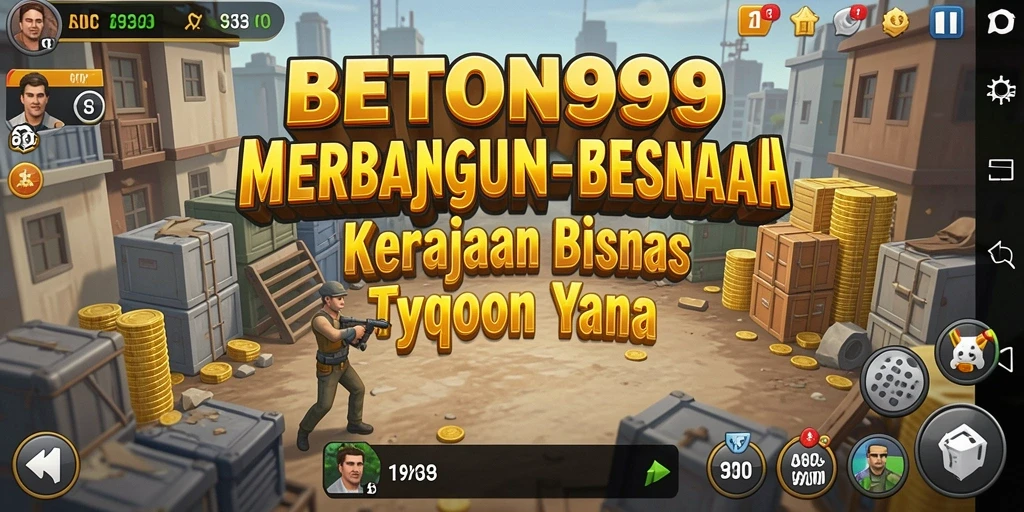 Screenshot gameplay BETON999 menunjukkan keseruan membangun kerajaan bisnis Tycoon.