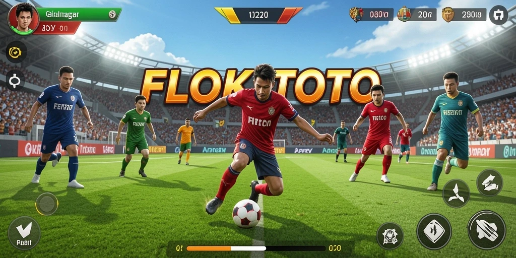 Tampilan seru gameplay olahraga di FLOKITOTO.