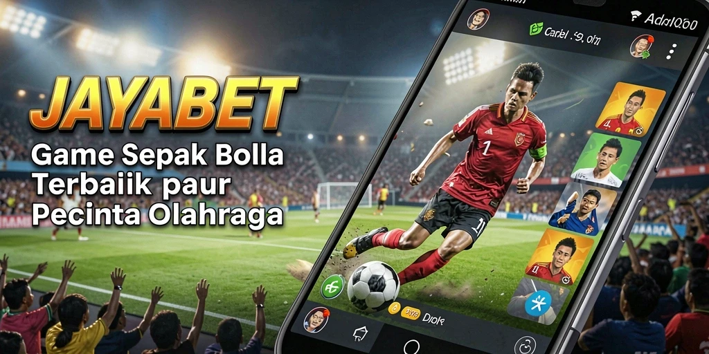Tangkapan layar menampilkan aksi seru dalam game sepak bola.