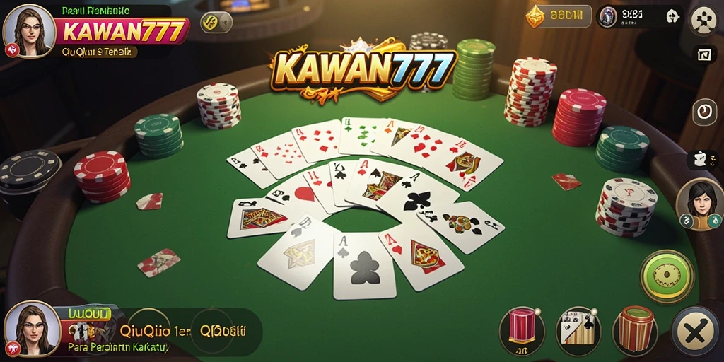 Tampilan gameplay QiuQiu yang seru dan kompetitif.