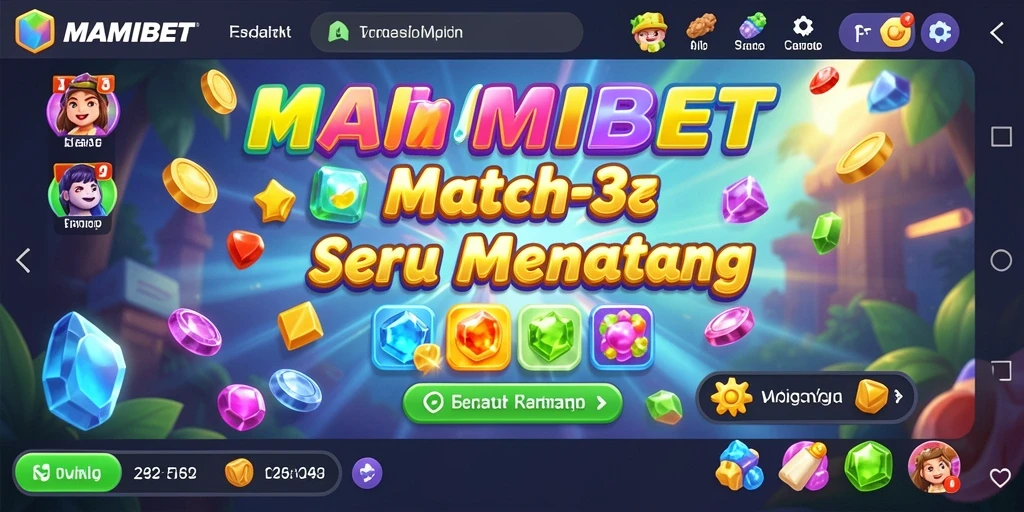 Tampilan gameplay MAMIBET yang penuh warna dan menantang.