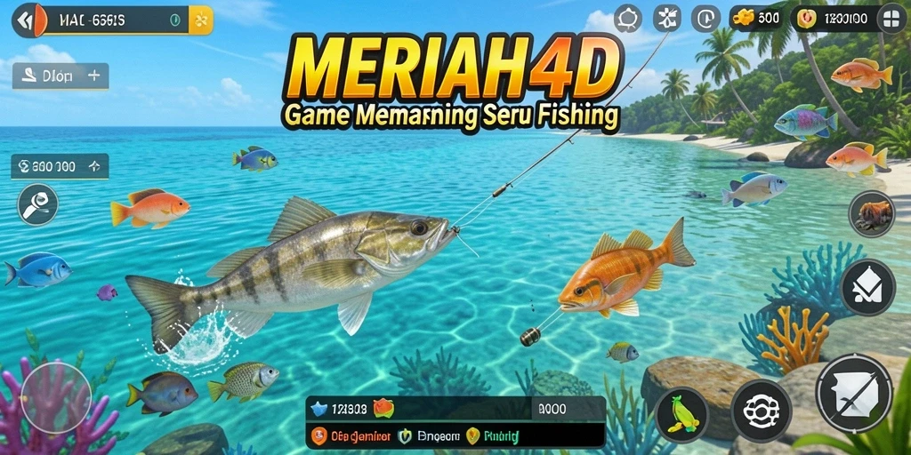Tampilan gameplay <strong>MERIAH4D</strong> menampilkan pengalaman memancing yang seru dan mendebarkan.