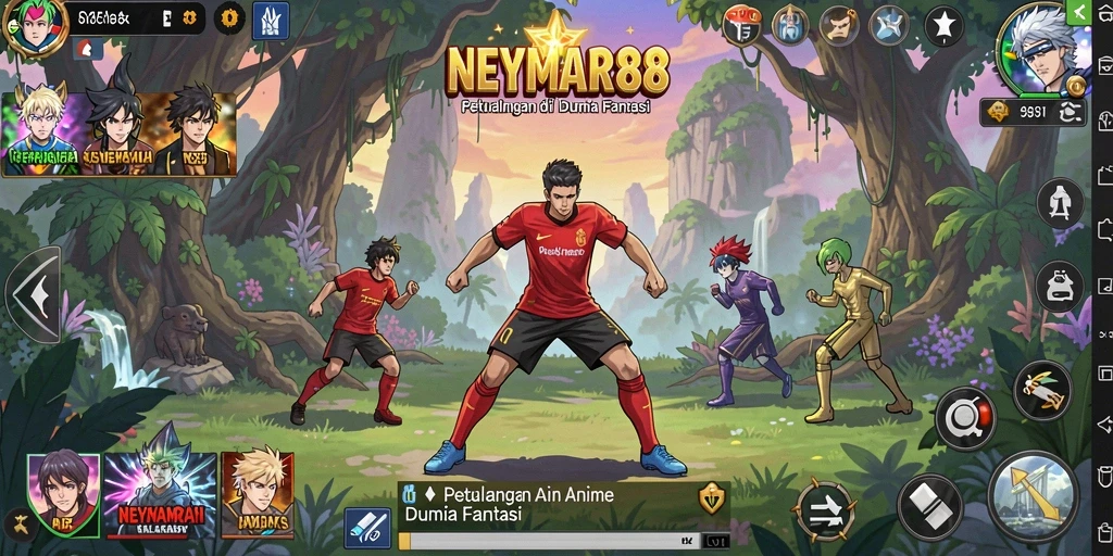 Tampilan gameplay <strong>NEYMAR88</strong> yang memukau dengan karakter anime yang ekspresif.