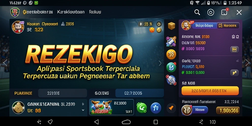 Tampilan gameplay Sportsbook REZEKIGO yang menarik dan interaktif.