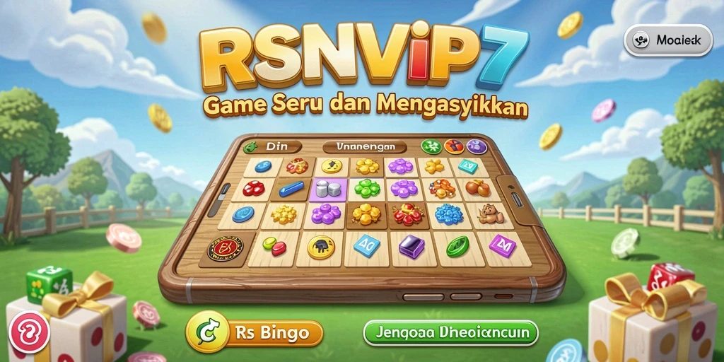Tampilan gameplay seru RSNVIP7 dengan suasana Bingo yang menyenangkan.