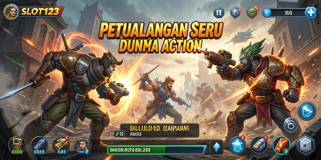 Tampilan menarik dari gameplay seru SLOT123 penuh aksi.