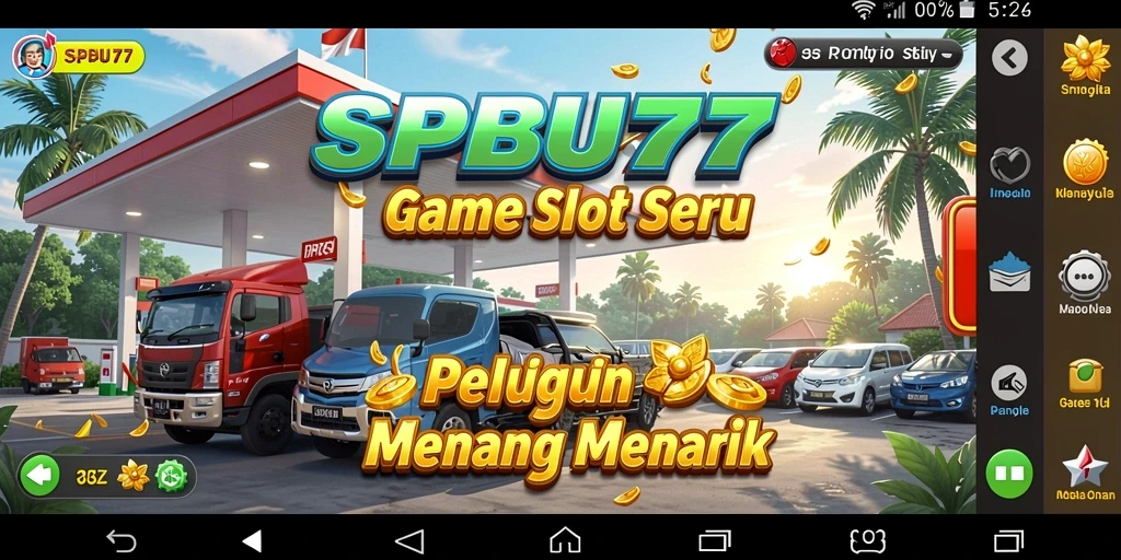 Tampilan menarik dari gameplay slot SPBU77 yang menantang.