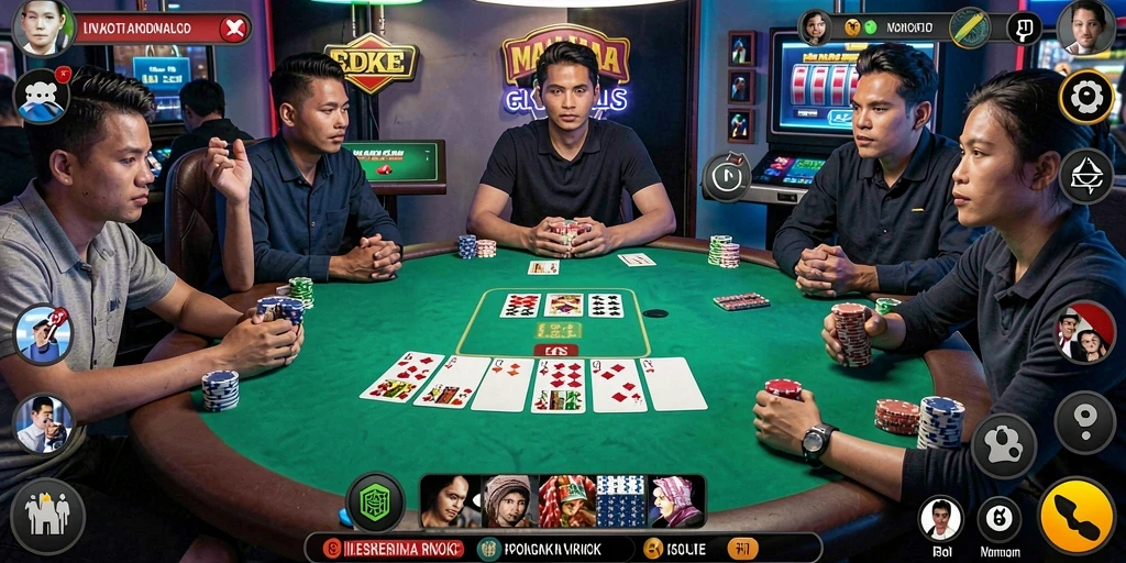 Tampilan screenshot gameplay V87 yang mendebarkan dengan pemain aktif.