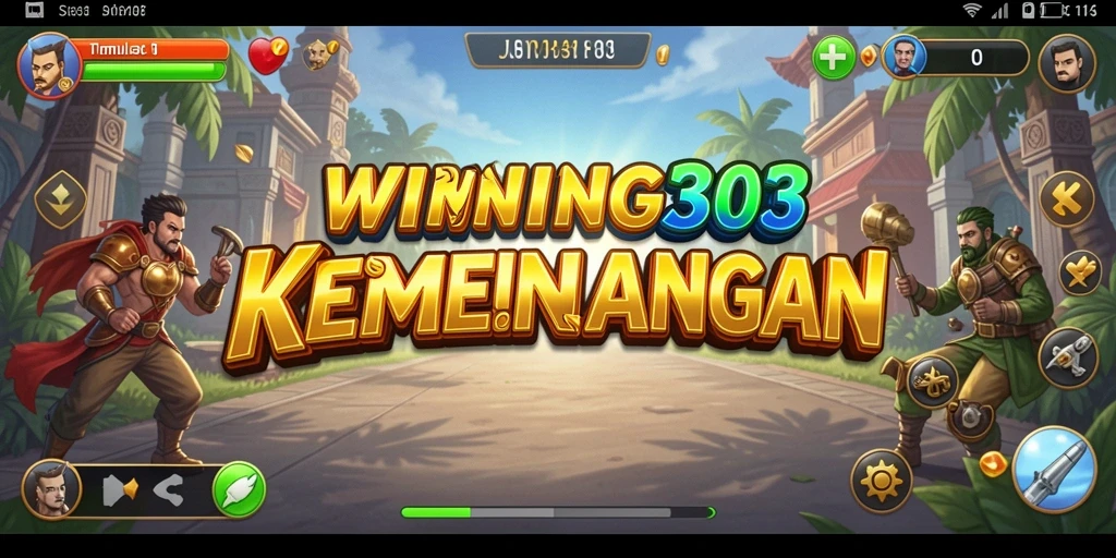 Tangkapan layar gameplay <strong>WINNING303</strong> menunjukkan aksi simulasi yang intens dan interaktif.